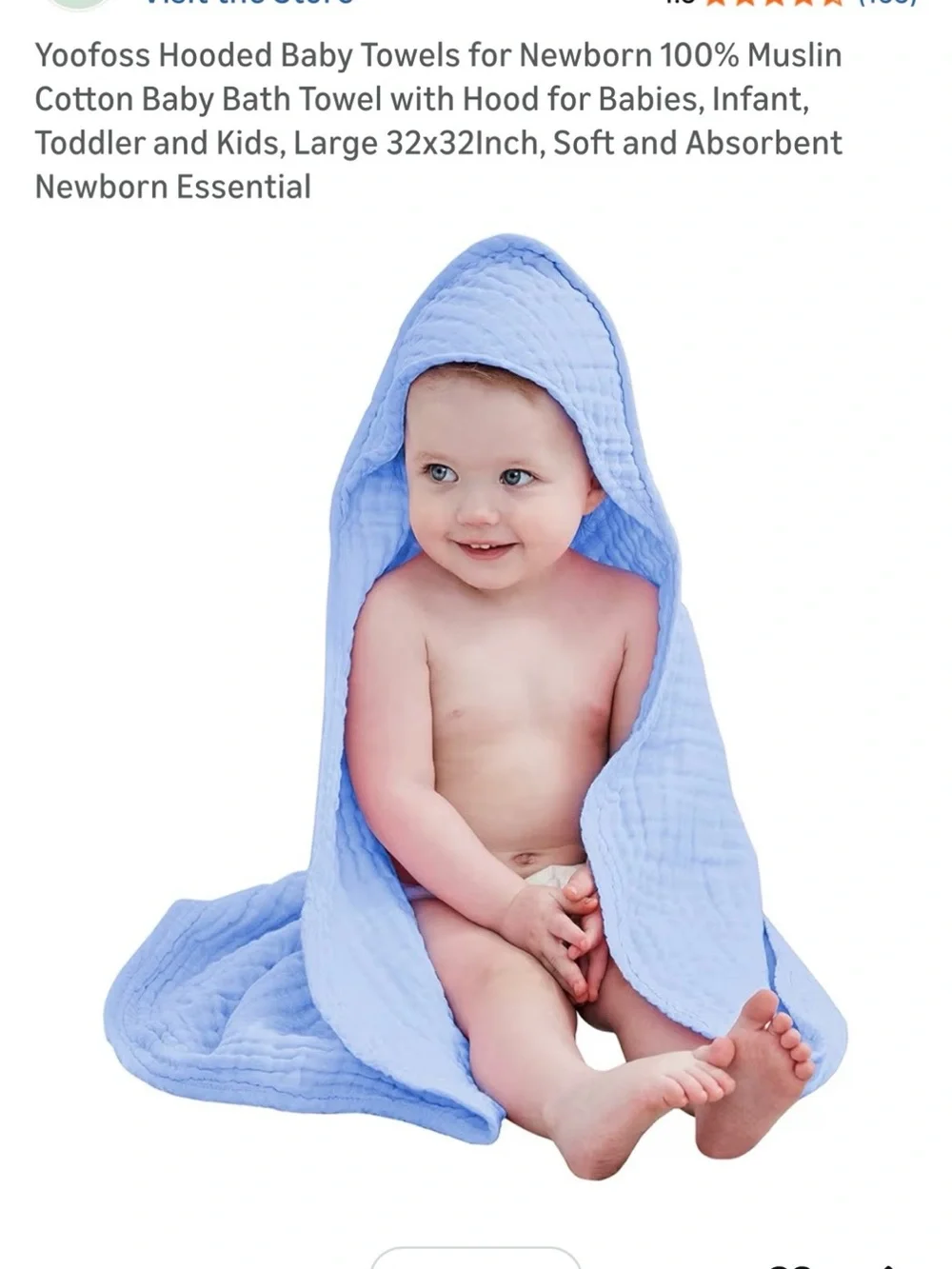Hooded Baby Bath Towels